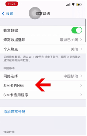 五常苹果14维修网分享如何给iPhone14的SIM卡设置密码 