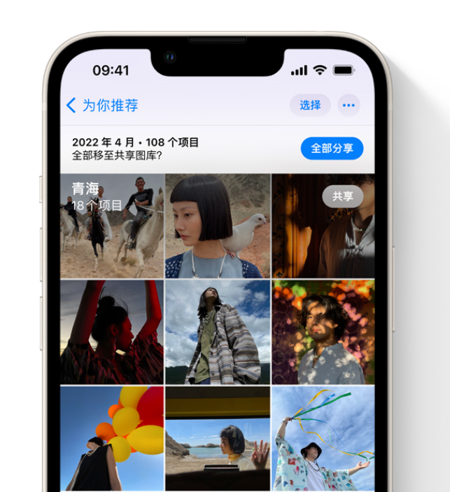 五常苹果维修网点分享在 iPhone 上使用共享图库 