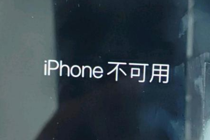 五常苹果服务网点分享锁屏界面显示“iPhone 不可用”如何解决 